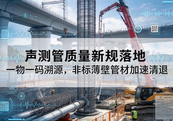 泸州声测管质量新规落地，一物一码溯源，非标薄壁管材加速清退