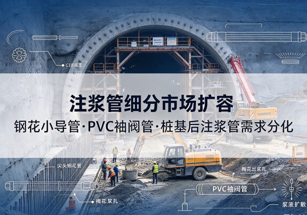 泸州注浆管细分市场扩容，隧道钢花小导管、PVC 袖阀管、桩基后注浆管需求分化